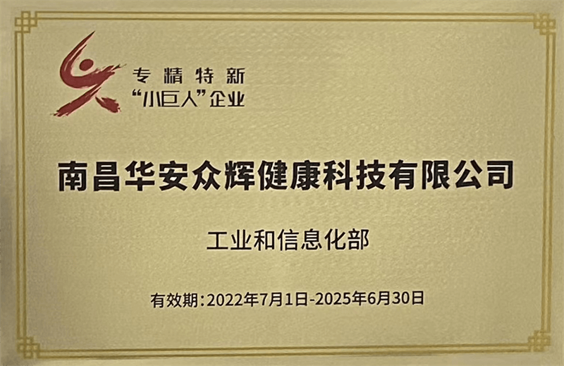 国度级专精特新&ldquo;小巨人&rdquo;企业